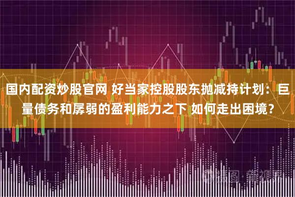 国内配资炒股官网 好当家控股股东抛减持计划：巨量债务和孱弱的盈利能力之下 如何走出困境？